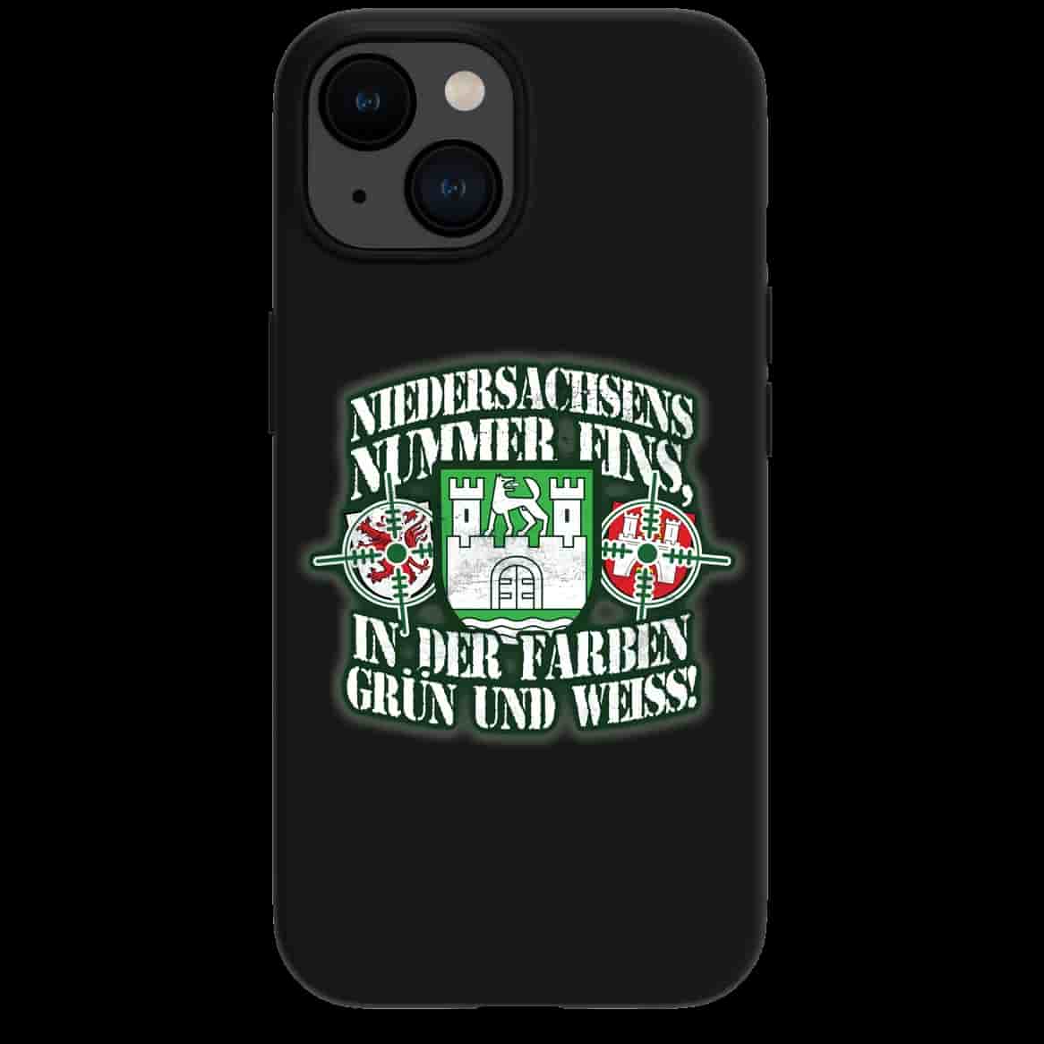 Niedersachsens nummer eins, in den farben grün und weiss Iphone Cover