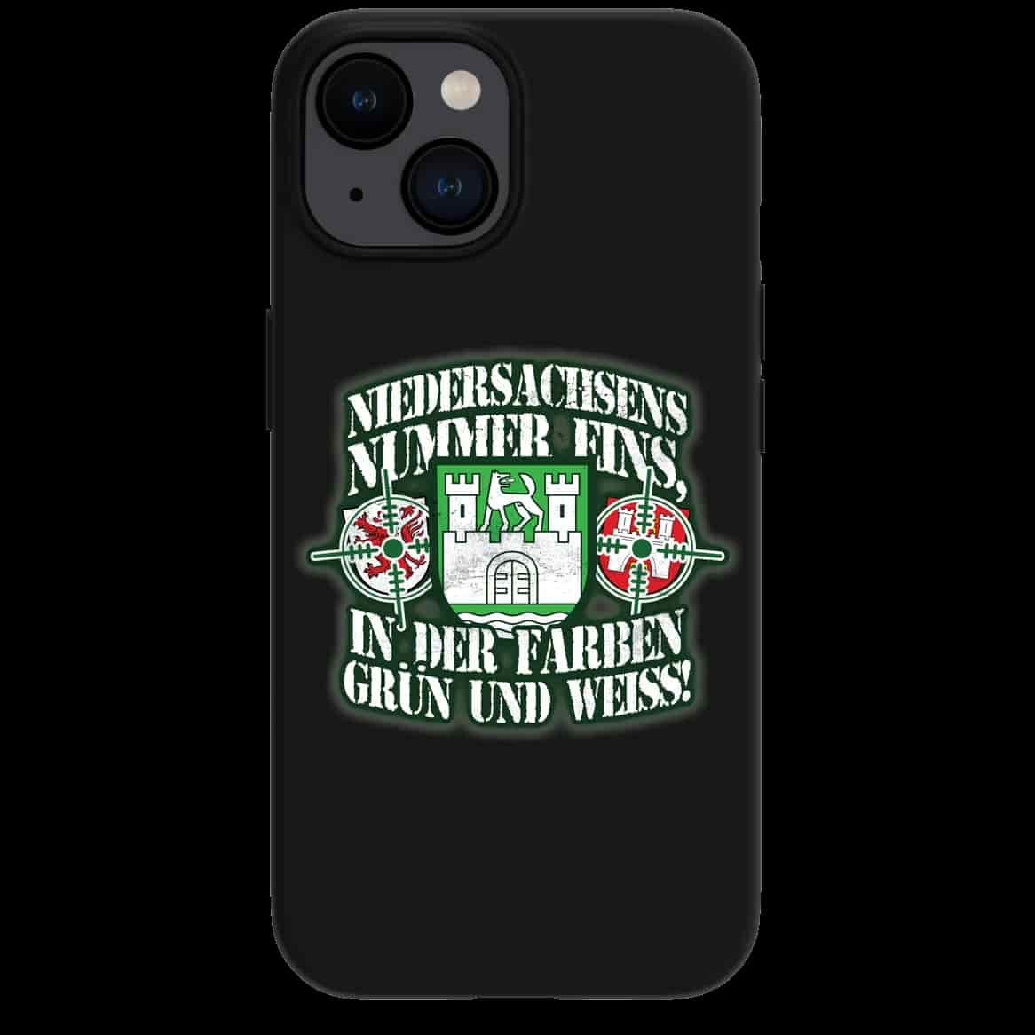 Niedersachsens nummer eins, in den farben grün und weiss Iphone Cover