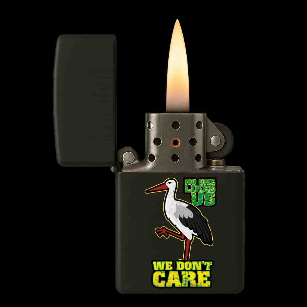 No one likes us we don't care- Den Haag Aansteker