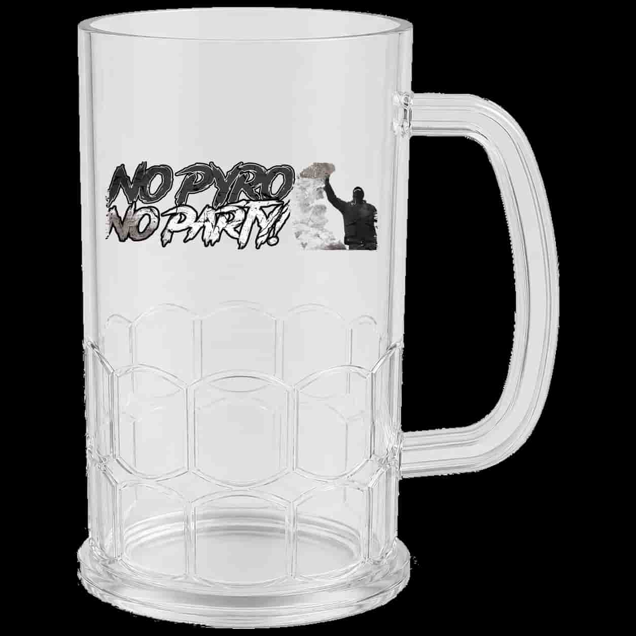 No pyro no party Bierkrug