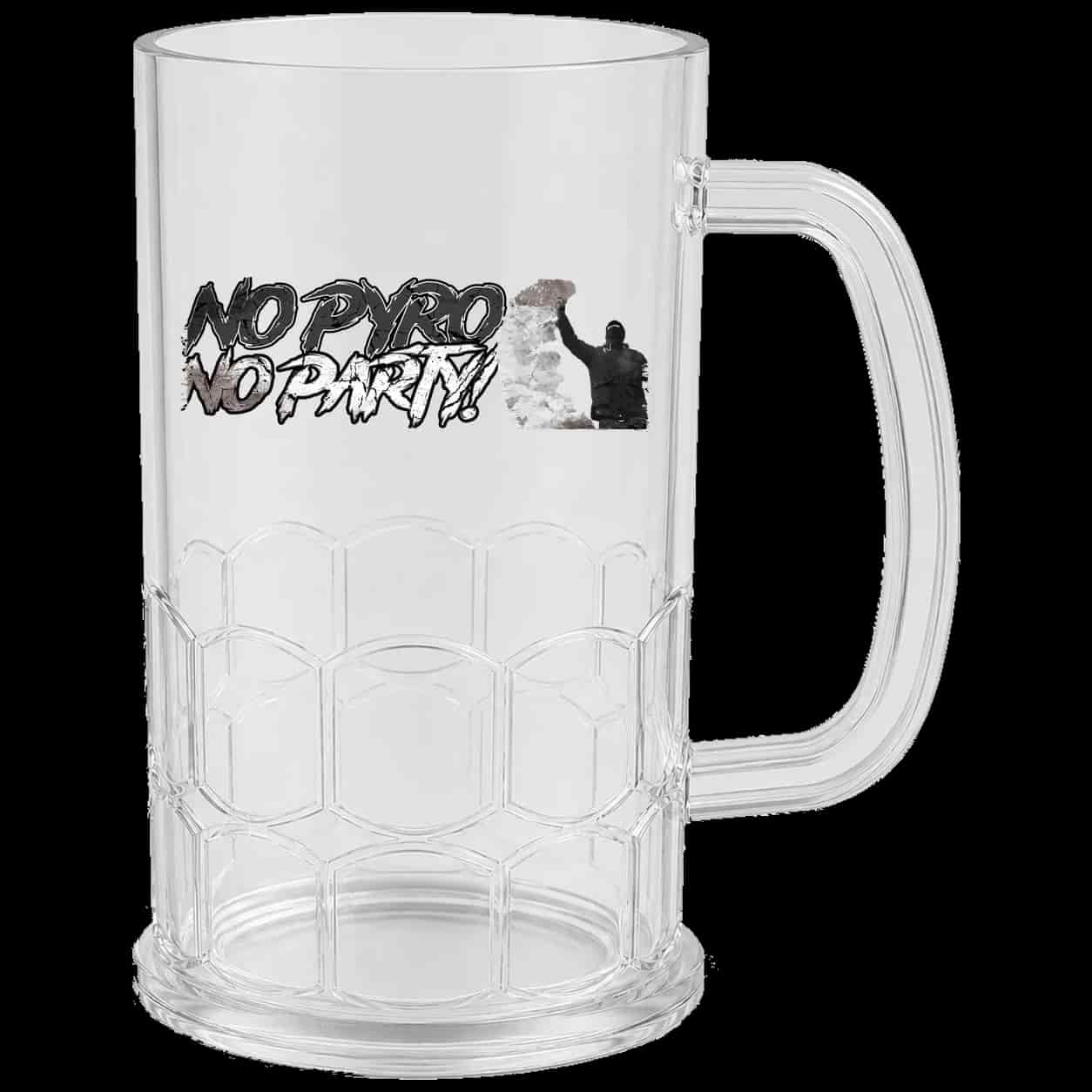 No pyro no party Bierkrug