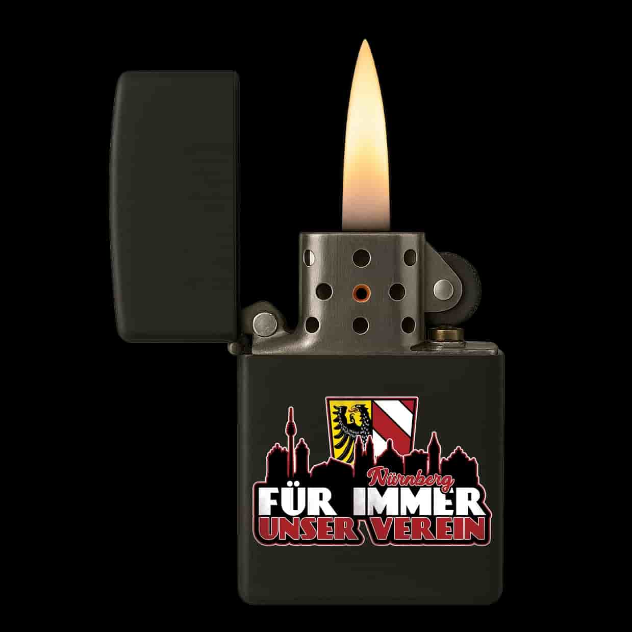 Nürnberg für immer unser verein Feuerzeug