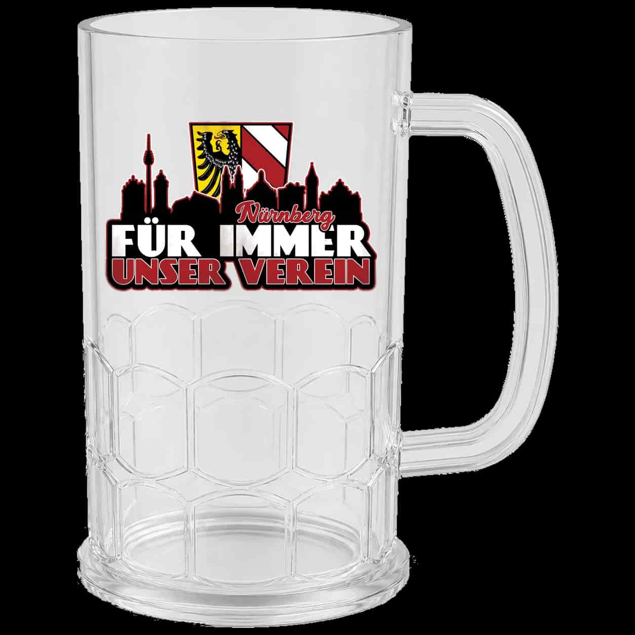 Nürnberg für immer unser verein Bierkrug