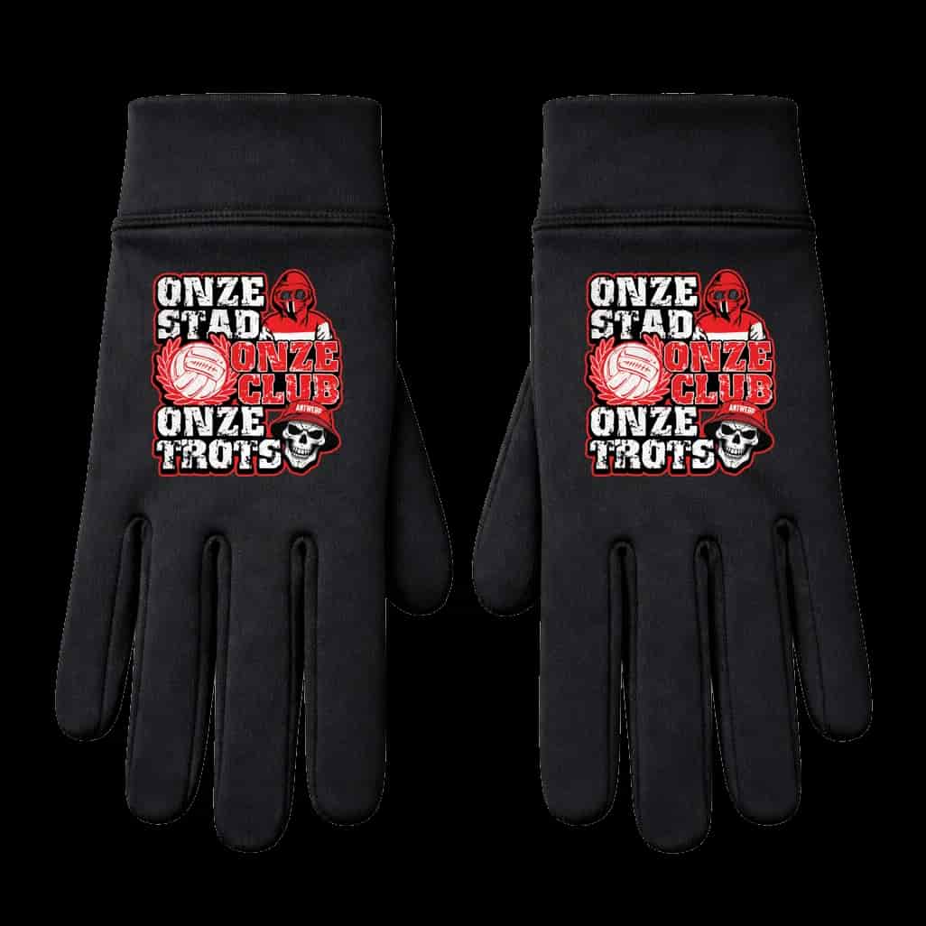 onze stad onze club onze trots Antwerp Γάντια