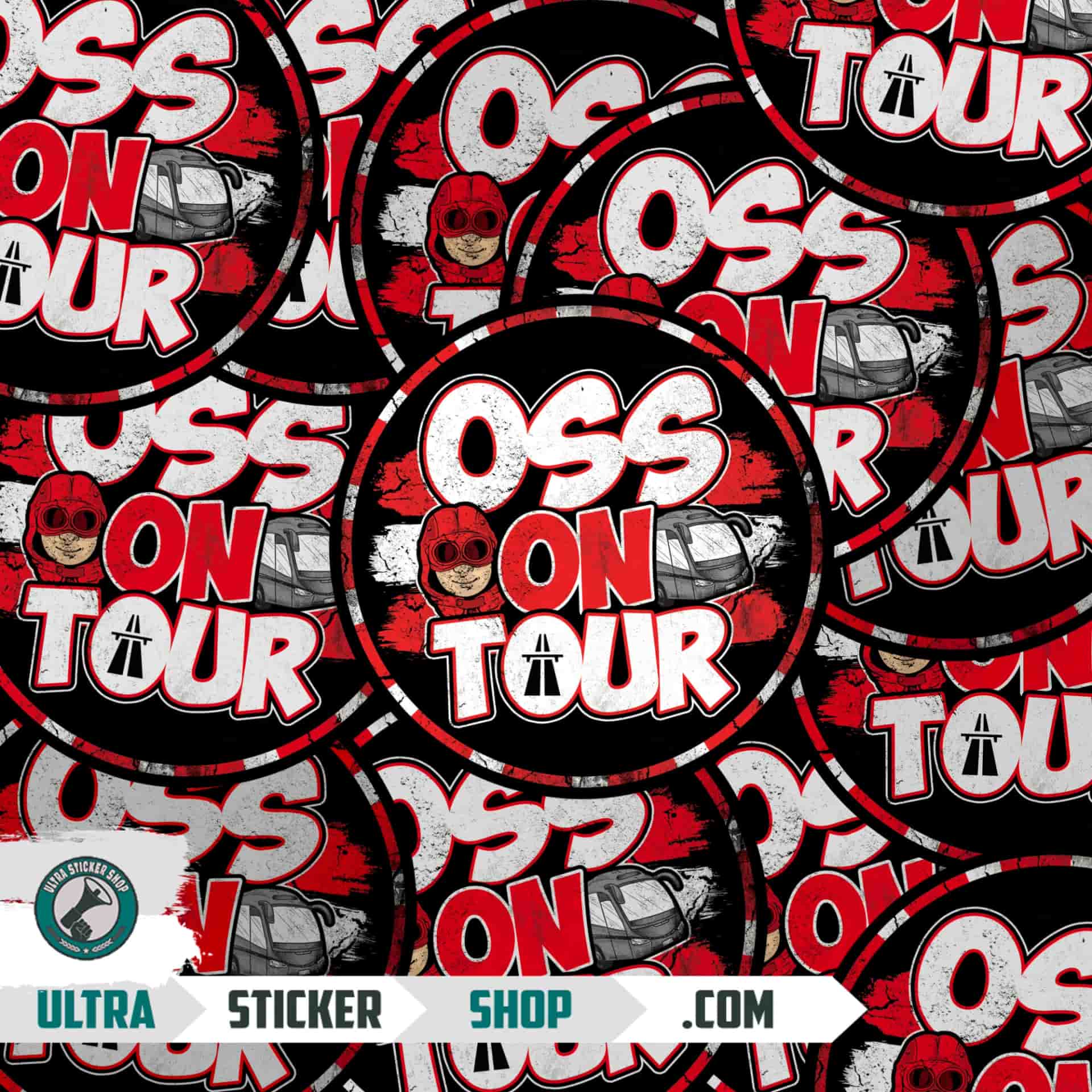 OSS on tour Klistremerker