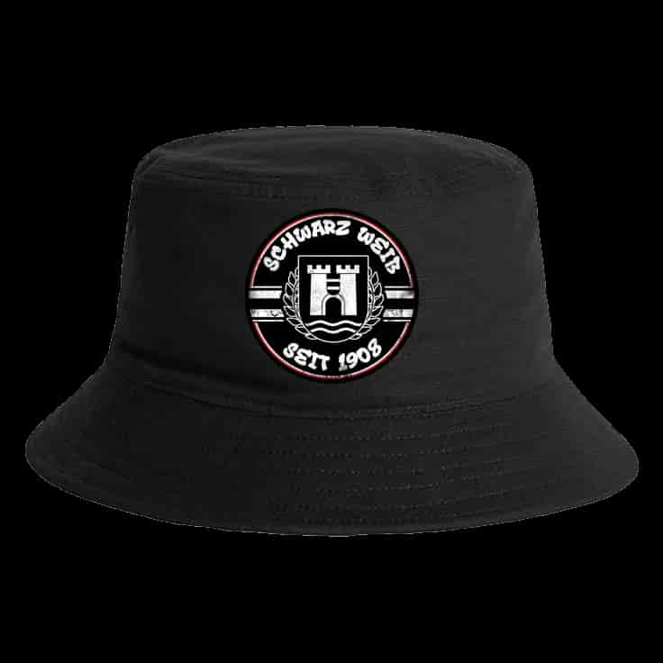 schwarz weiß seit 1908 Καπέλο τύπου bucket