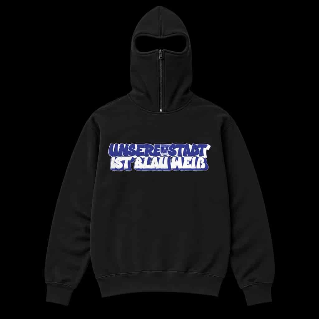 Unsere Stadt ist blau-weiß Ninja Hoodie