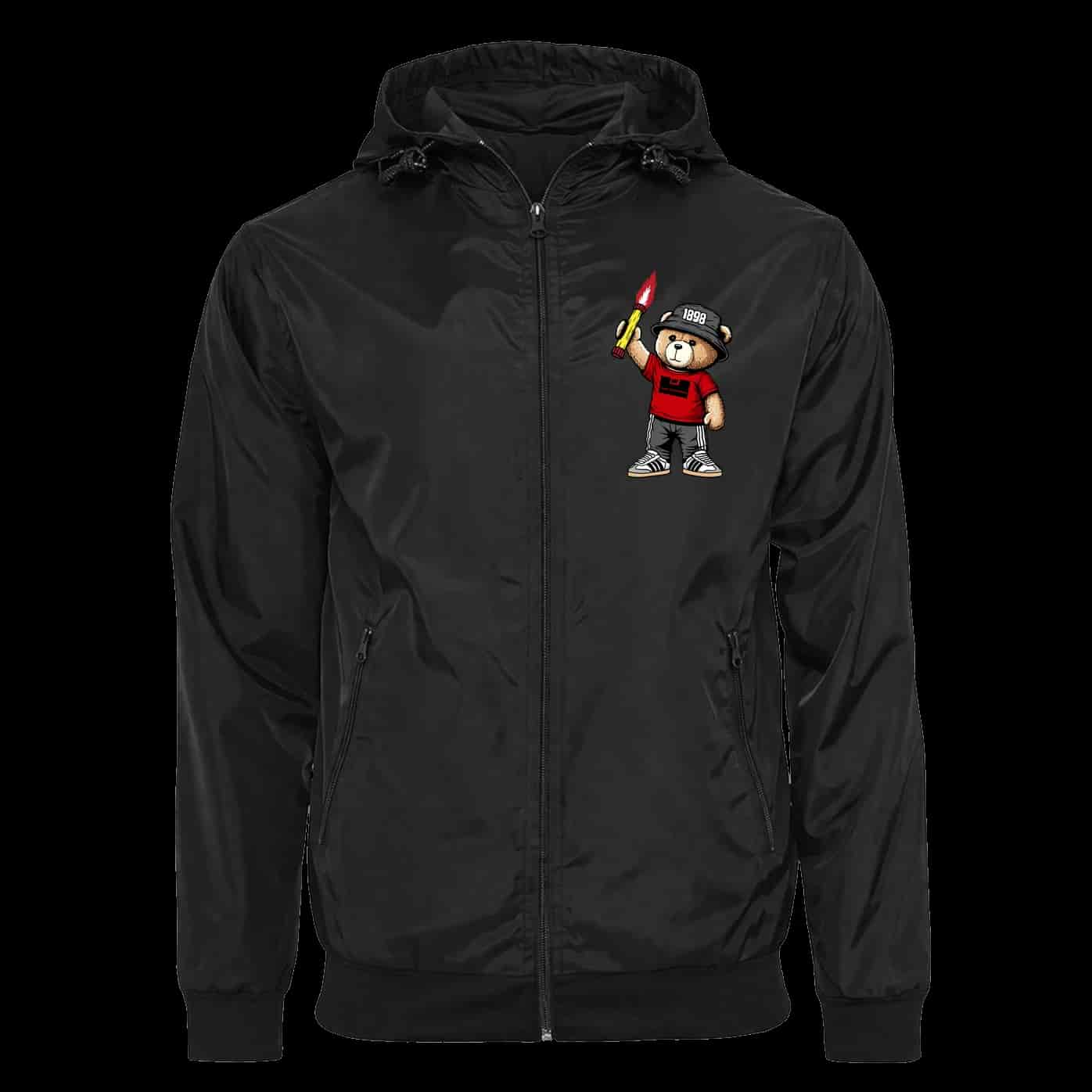 Unter-Flockenbach 1898 bear Chaqueta con capucha balaclava desmontable