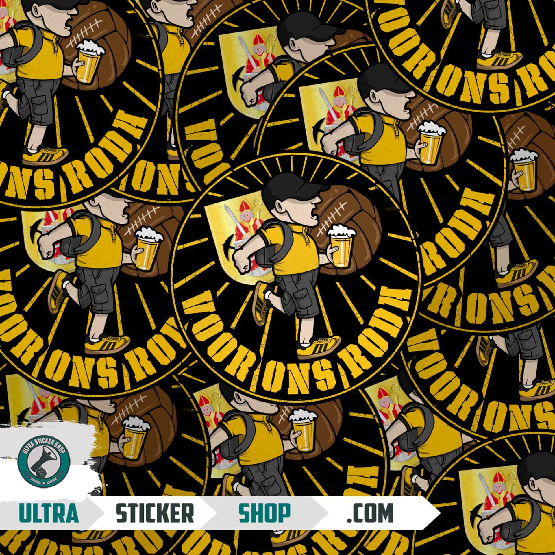 voor ons Roda! Stickers