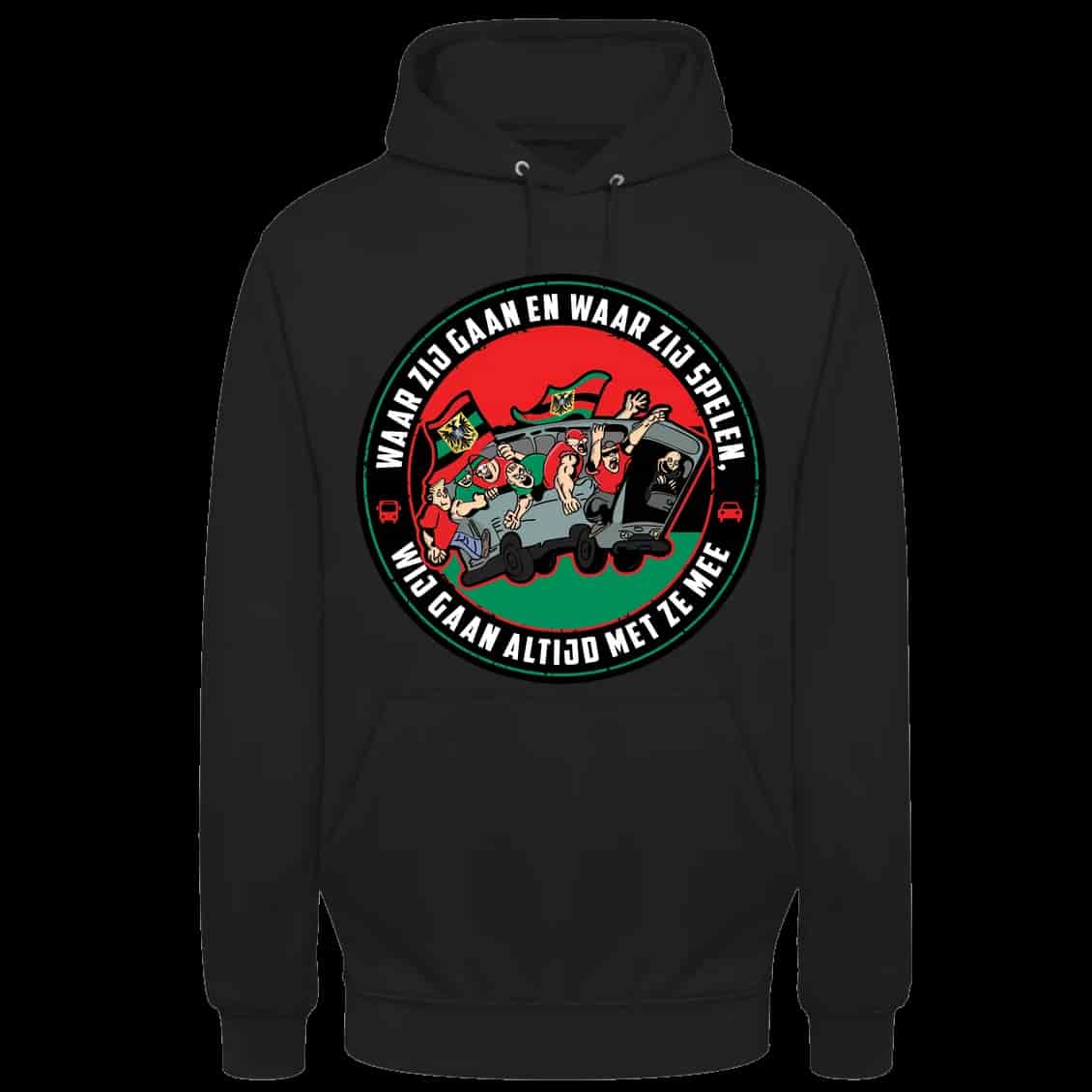 Waar zij gaan en waar zij spelen. Wij gaan altijd met ze mee Hoodie