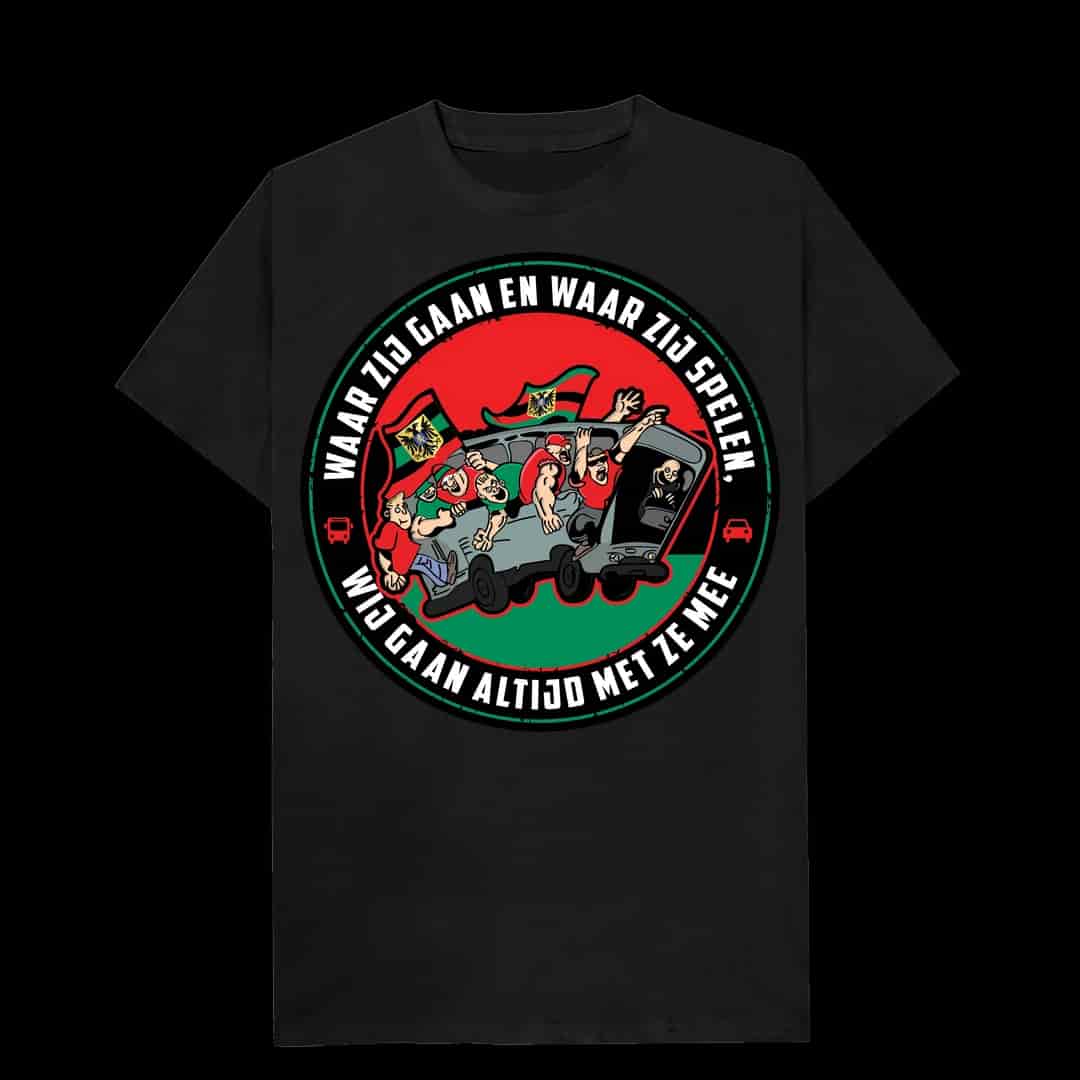 Waar zij gaan en waar zij spelen. Wij gaan altijd met ze mee T-shirt