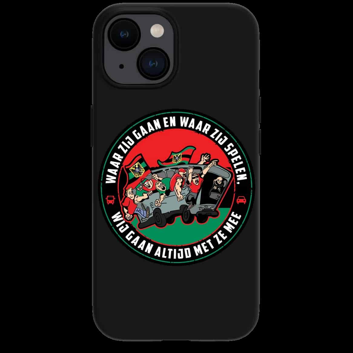 Waar zij gaan en waar zij spelen. Wij gaan altijd met ze mee iPhone hoes