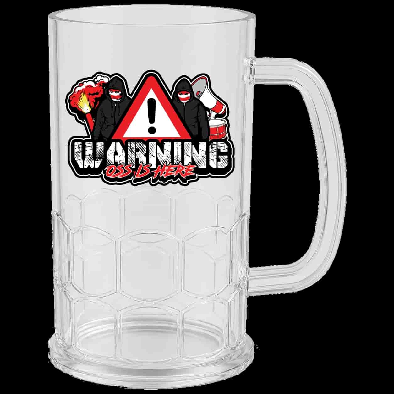 Warning Oss is here Vrček piva