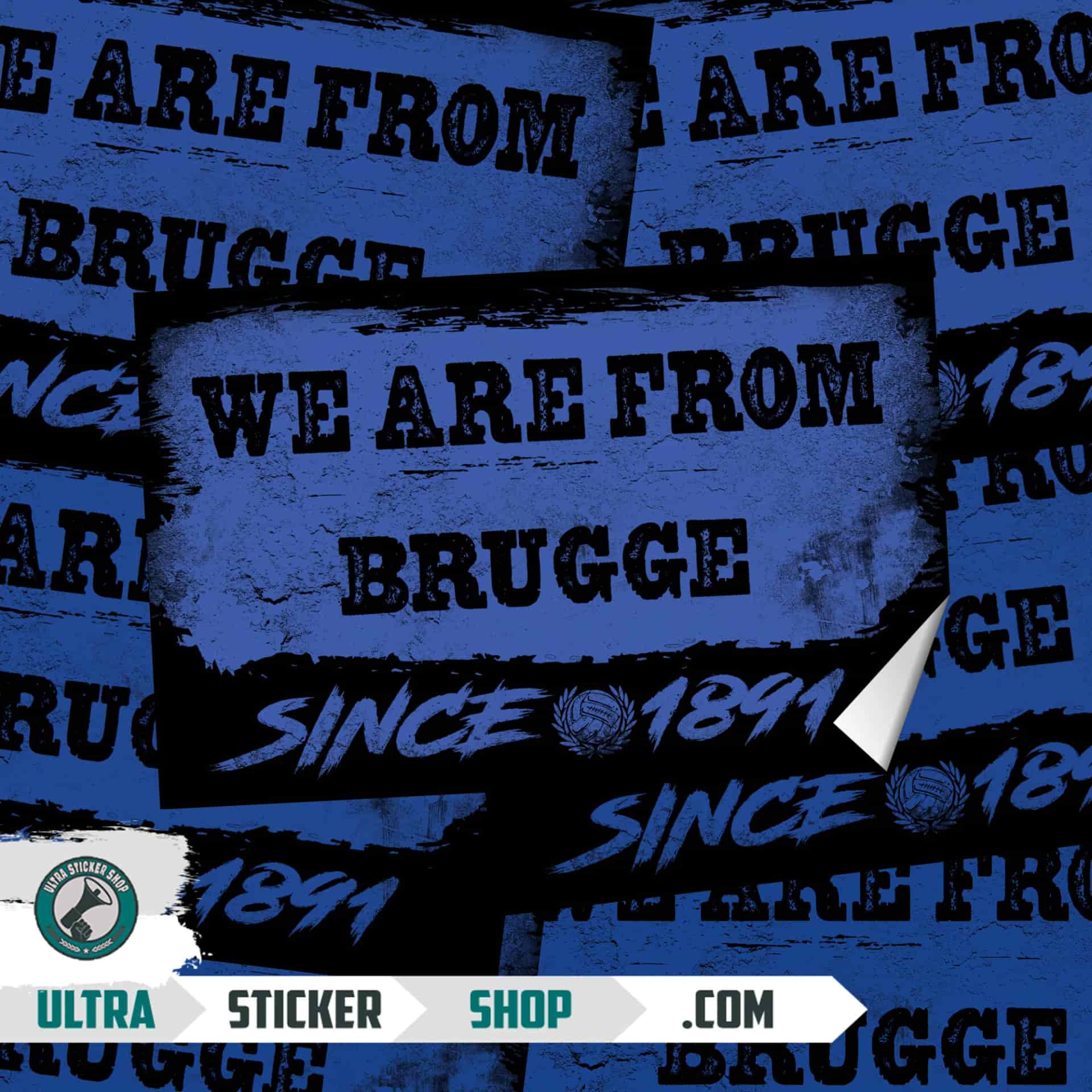 We are from Brugge since 1891 Stickers