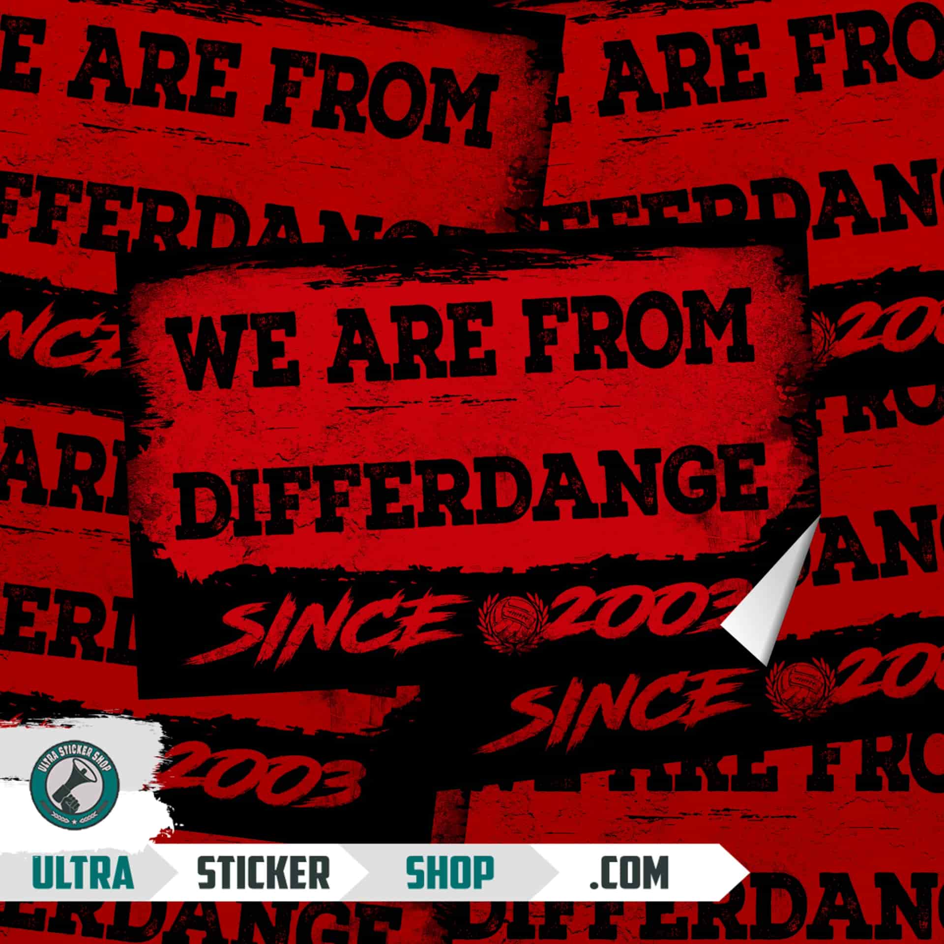 We Are From Differdange 2003 Klistremerker