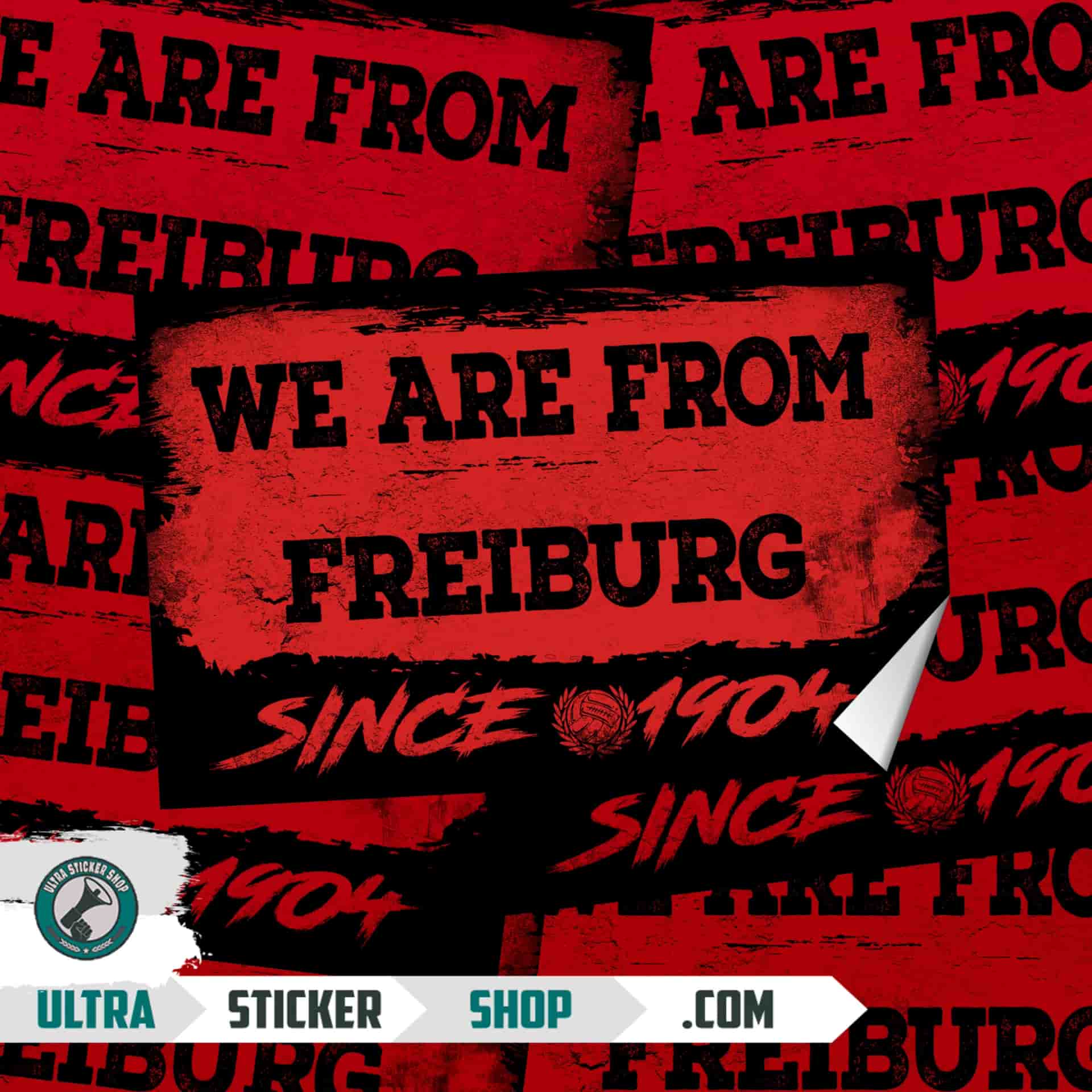 We are from Freiburg since 1904 Stickers