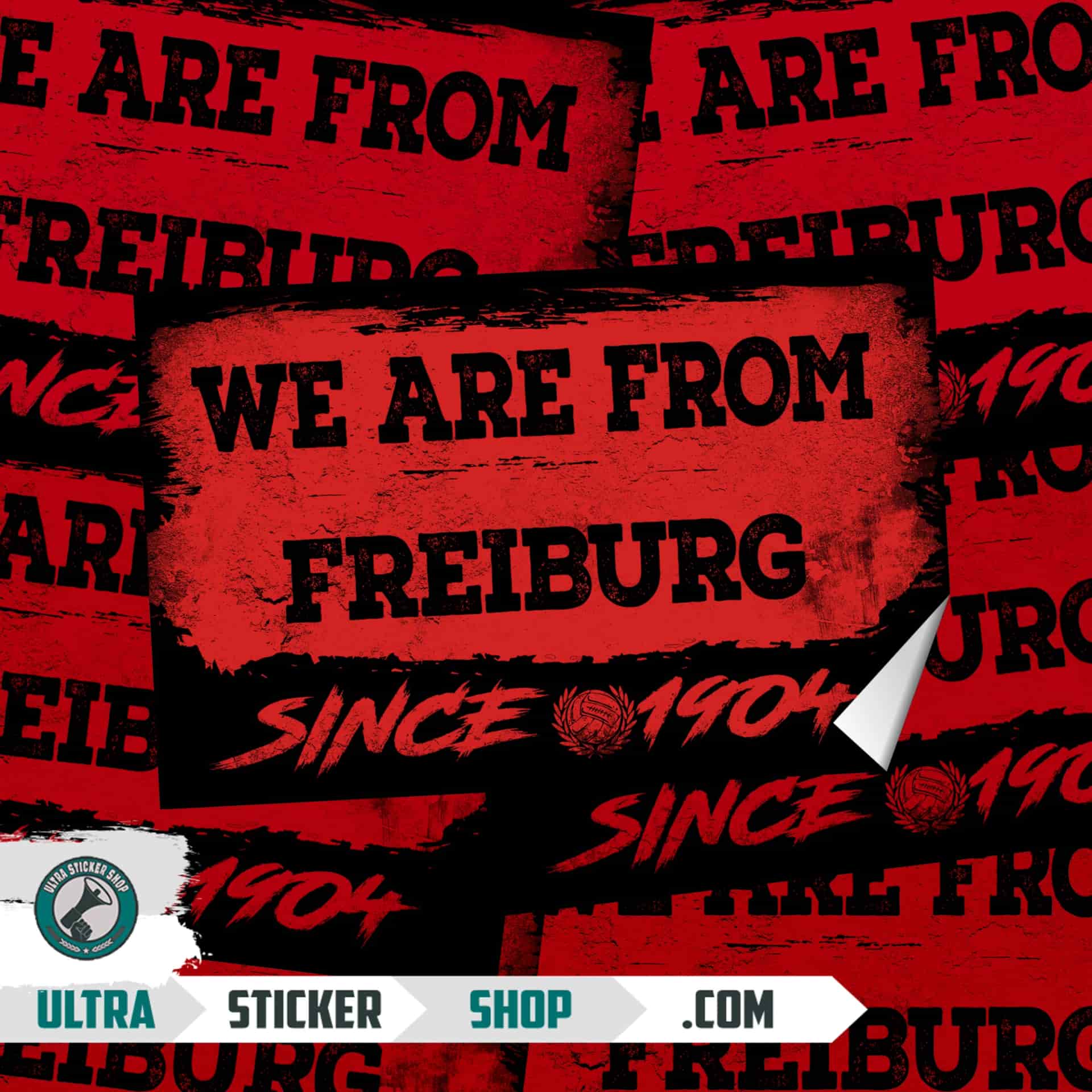 We are from Freiburg since 1904 Stickers