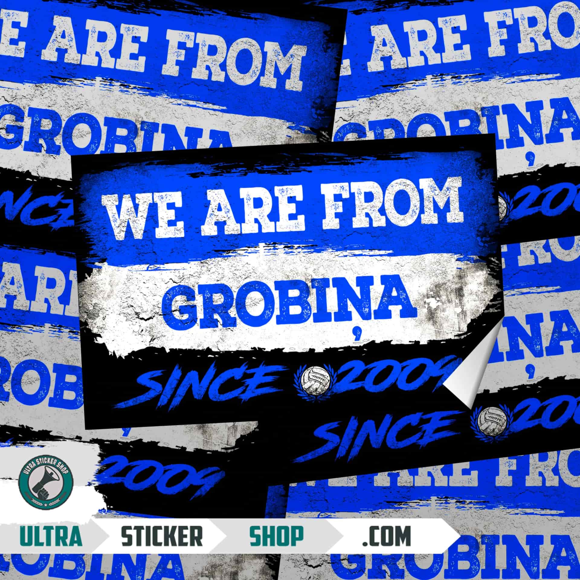 We are from Grobiņa since 2009 Nálepky
