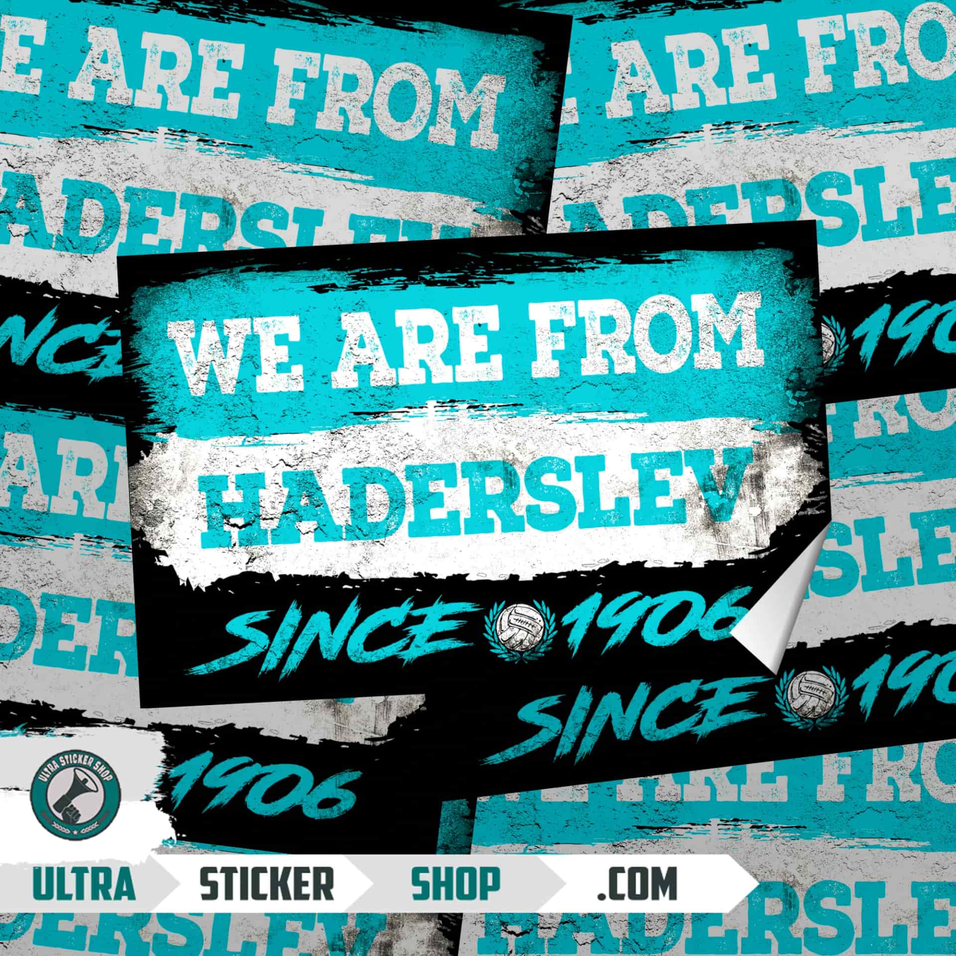 We are from Haderslev since 1906 Klistermærker