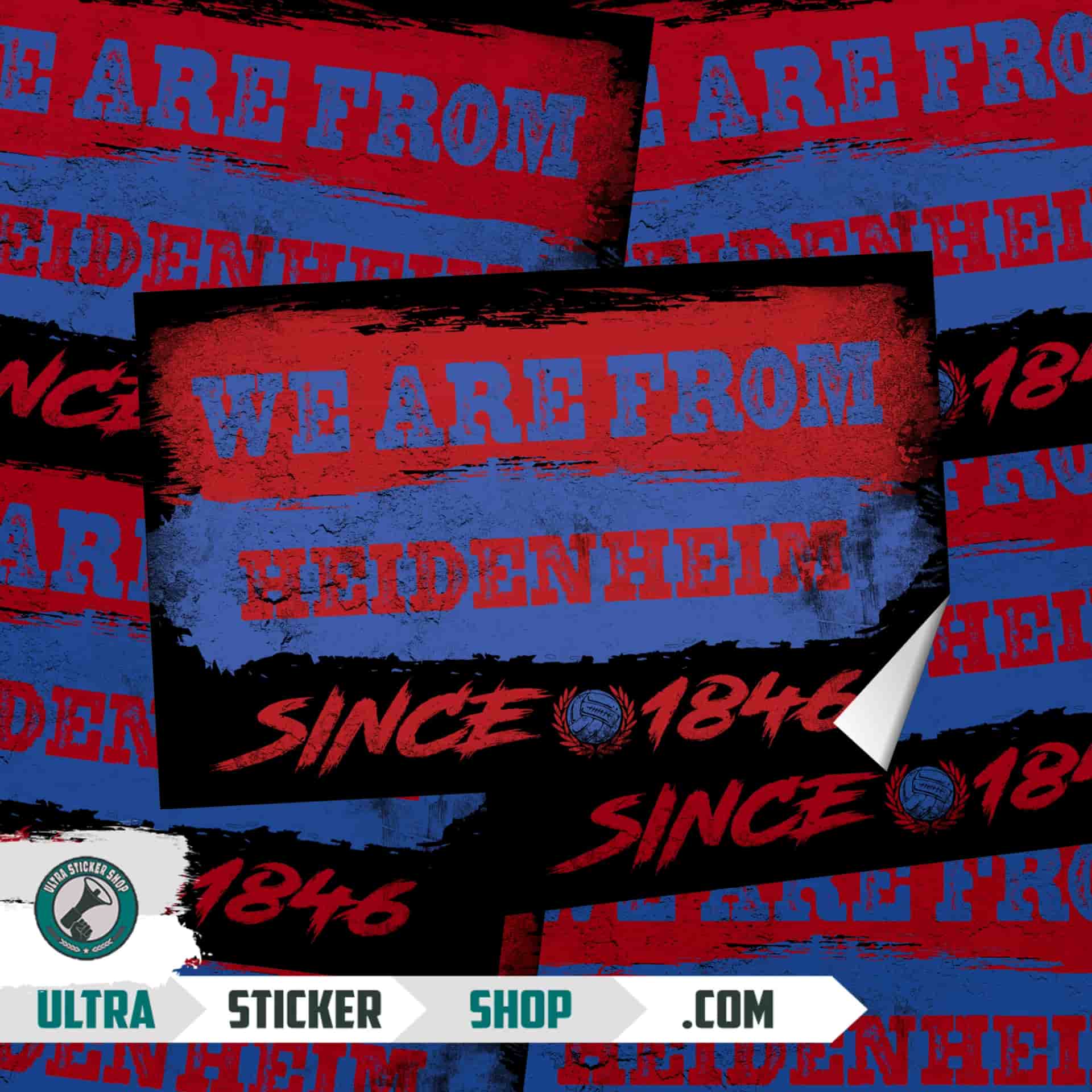 We are from Heidenheim since 1846 Aufkleber