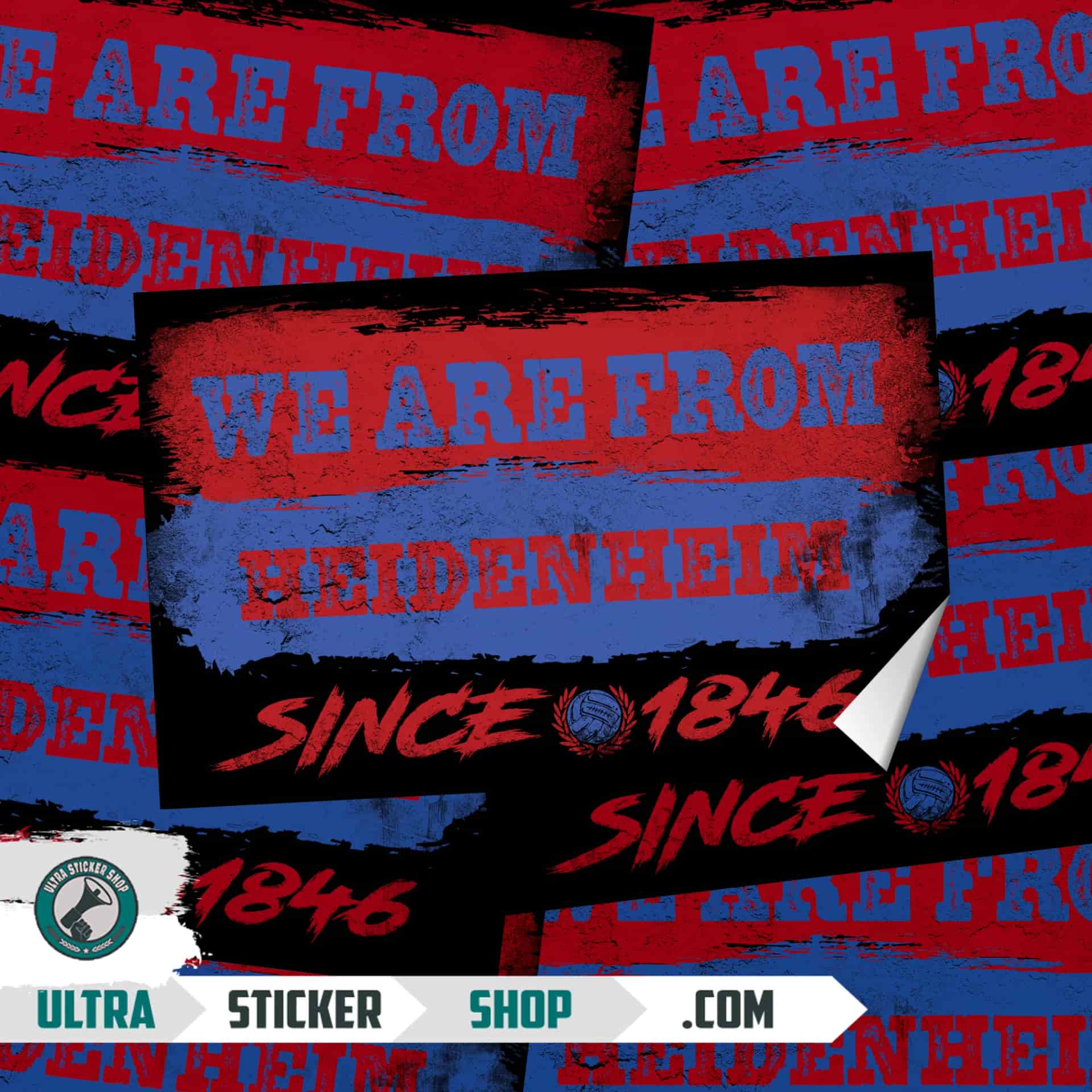 We are from Heidenheim since 1846 Aufkleber