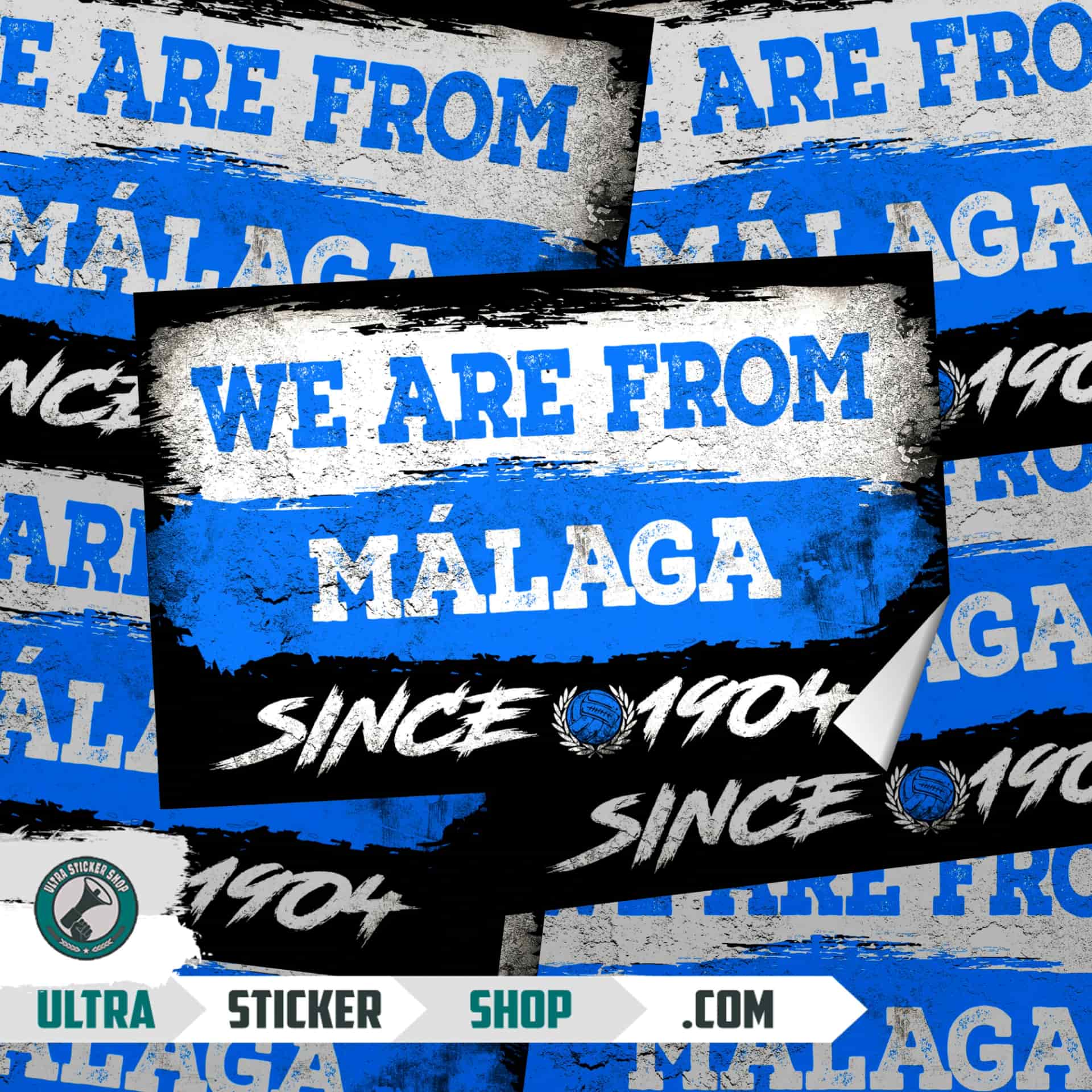 We are from Málaga since 1904 Pegatinas