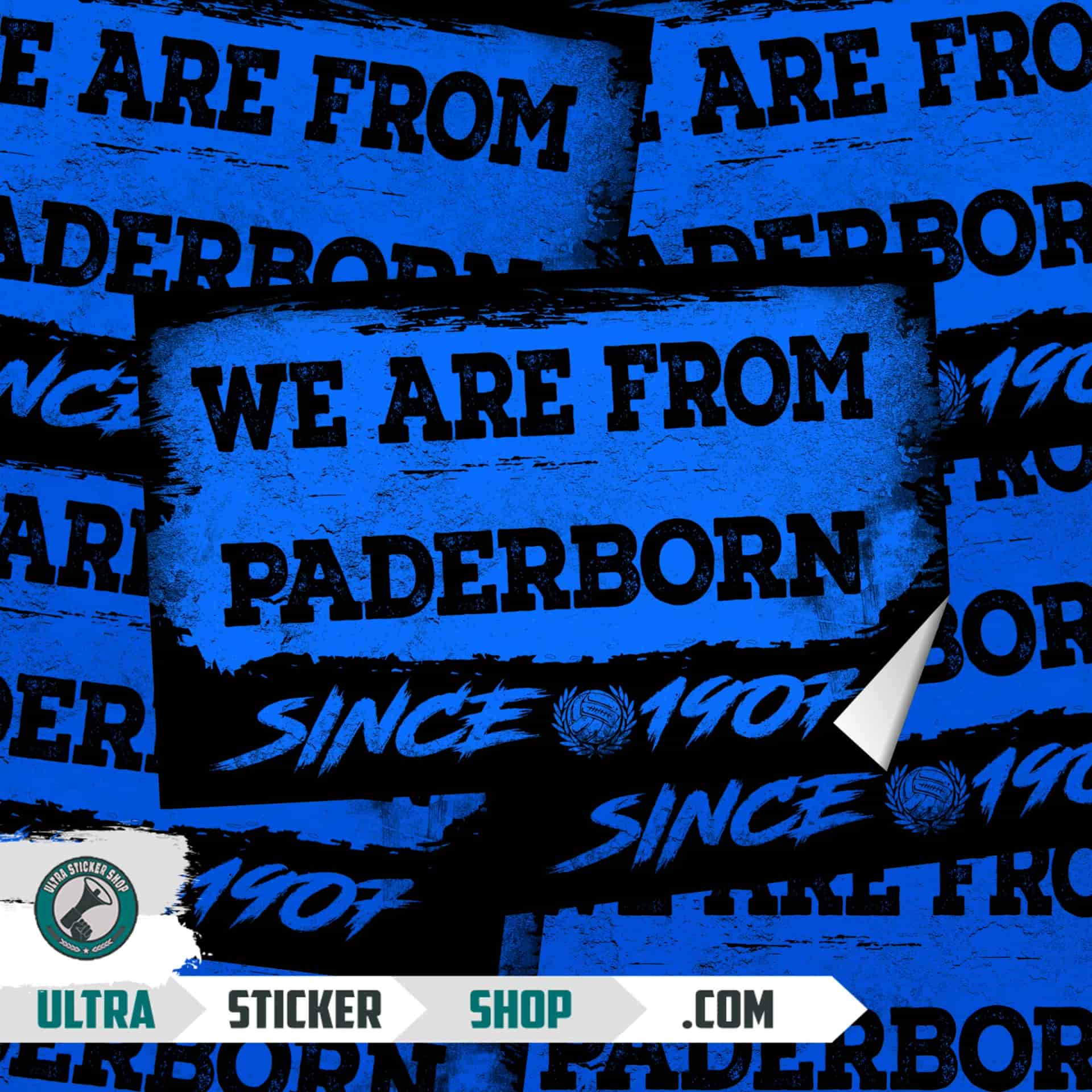 We are from Paderborn since 1907 Aufkleber