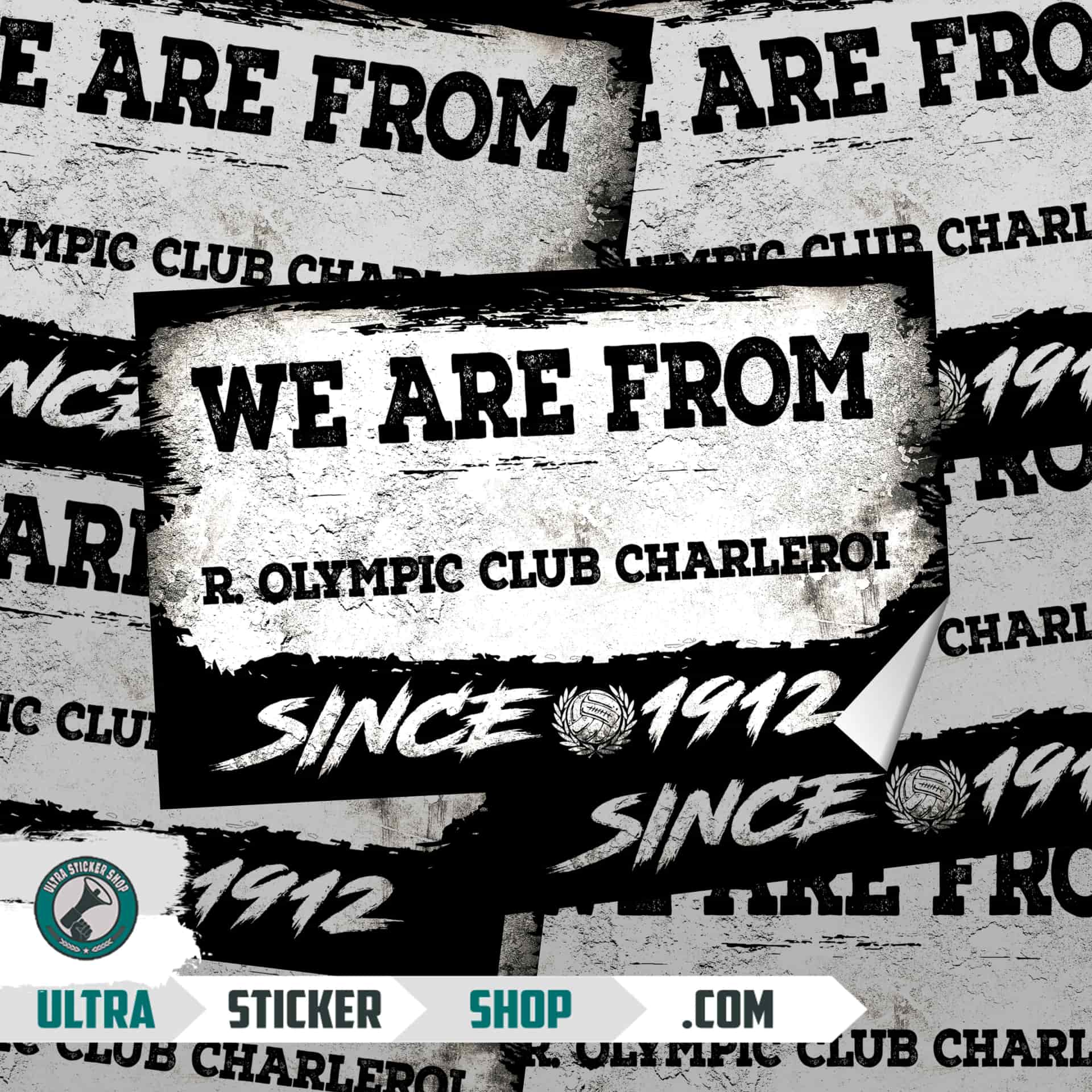 We Are From R. Olympic Club Charleroi 1912 Aufkleber