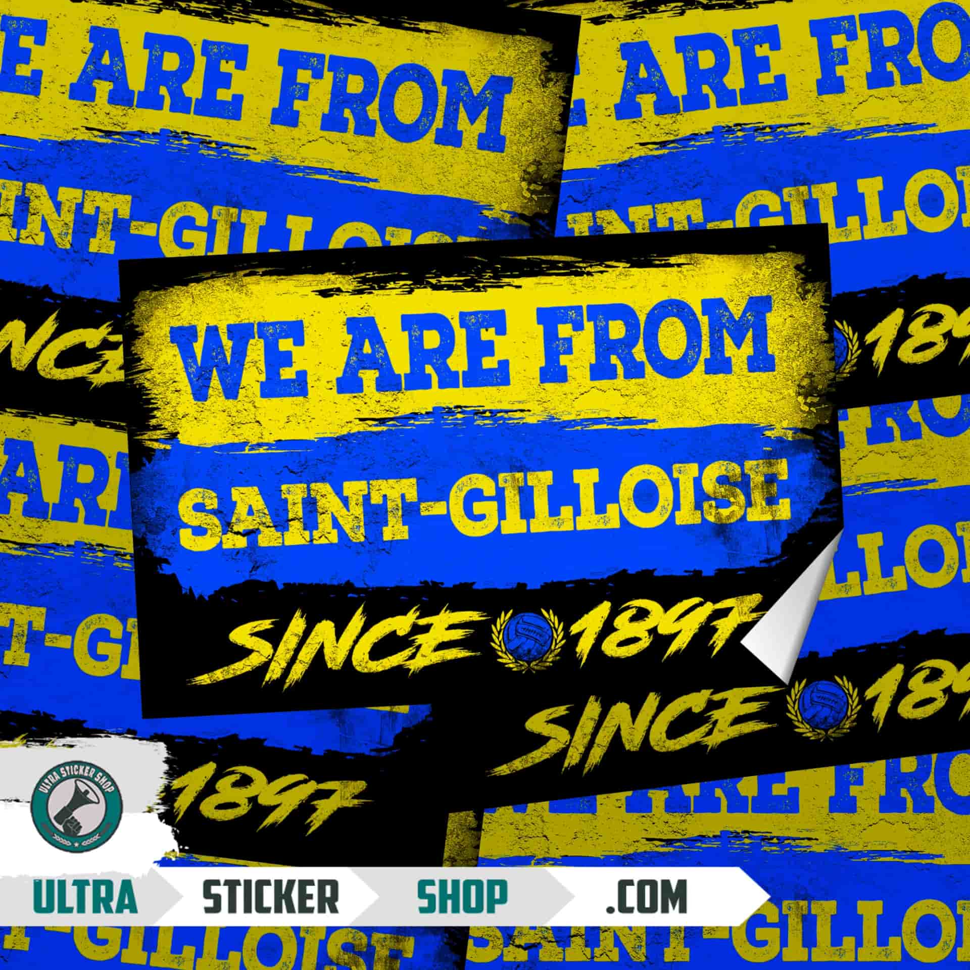 We are from Saint-Gilloise since 1897 Stickers