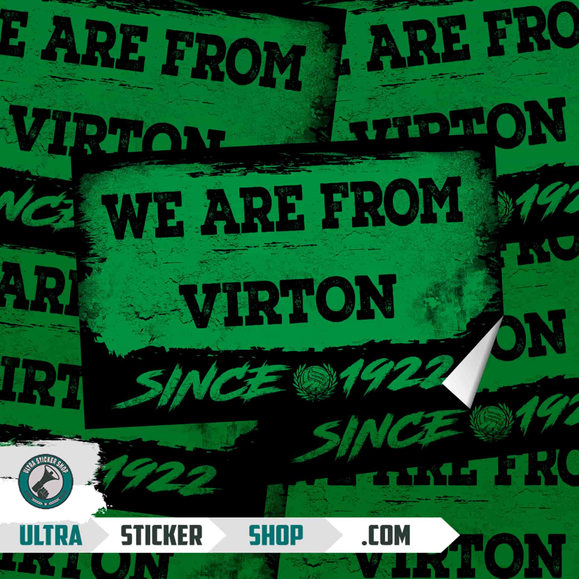 We Are From Virton 1922 Autocollants