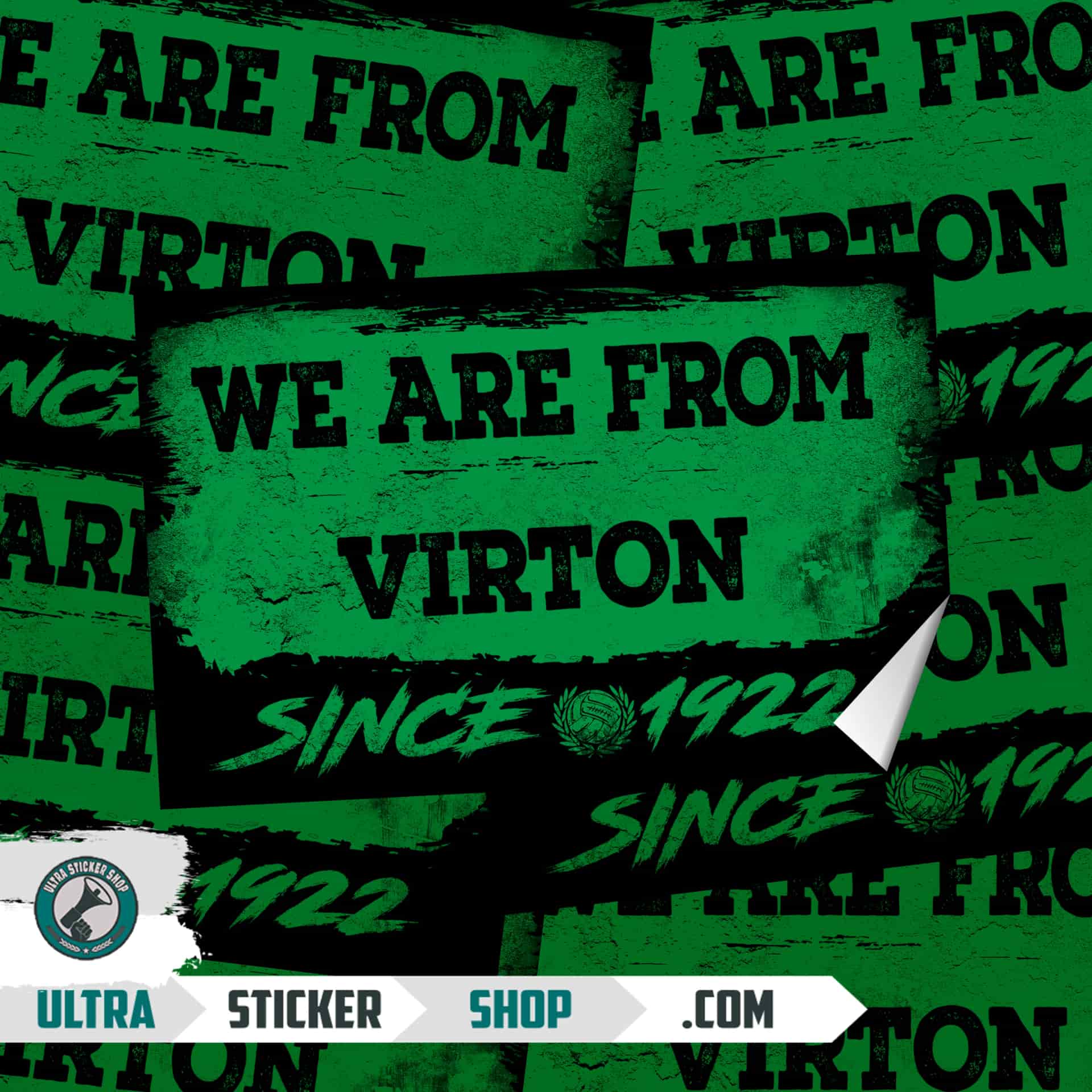We Are From Virton 1922 Autocollants