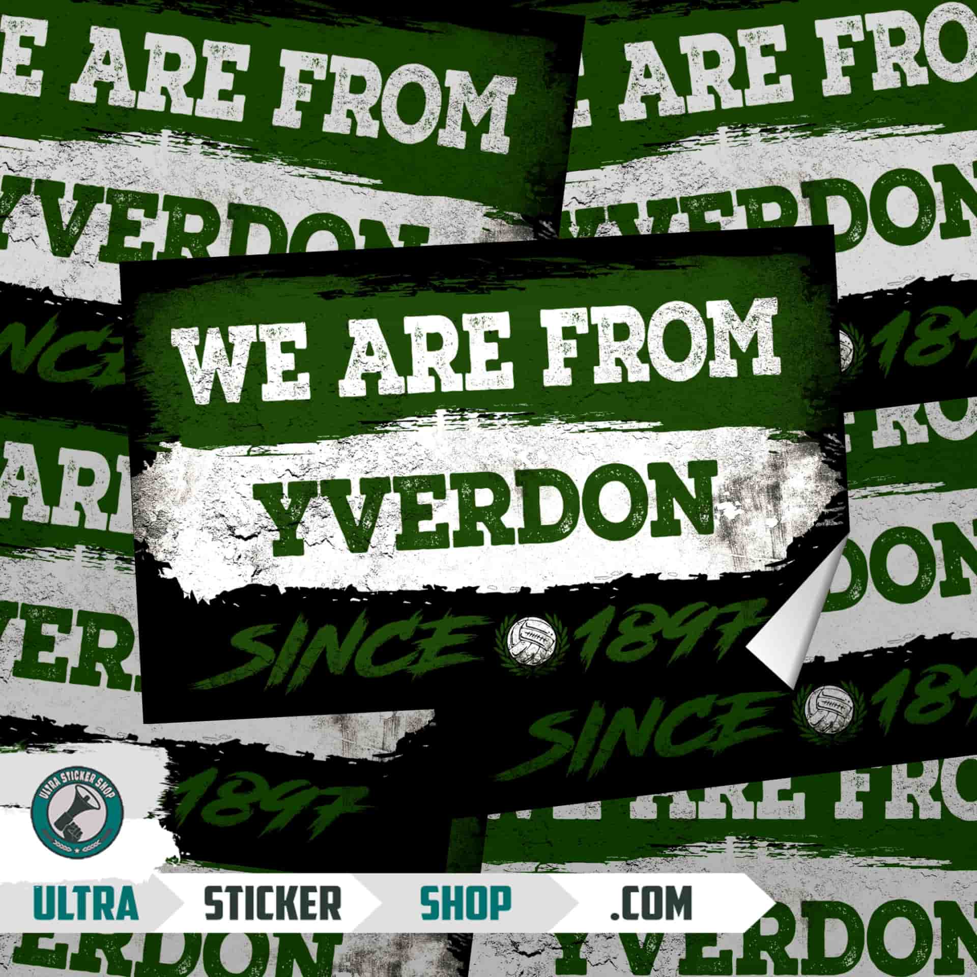We are from Yverdon since 1948 Aufkleber