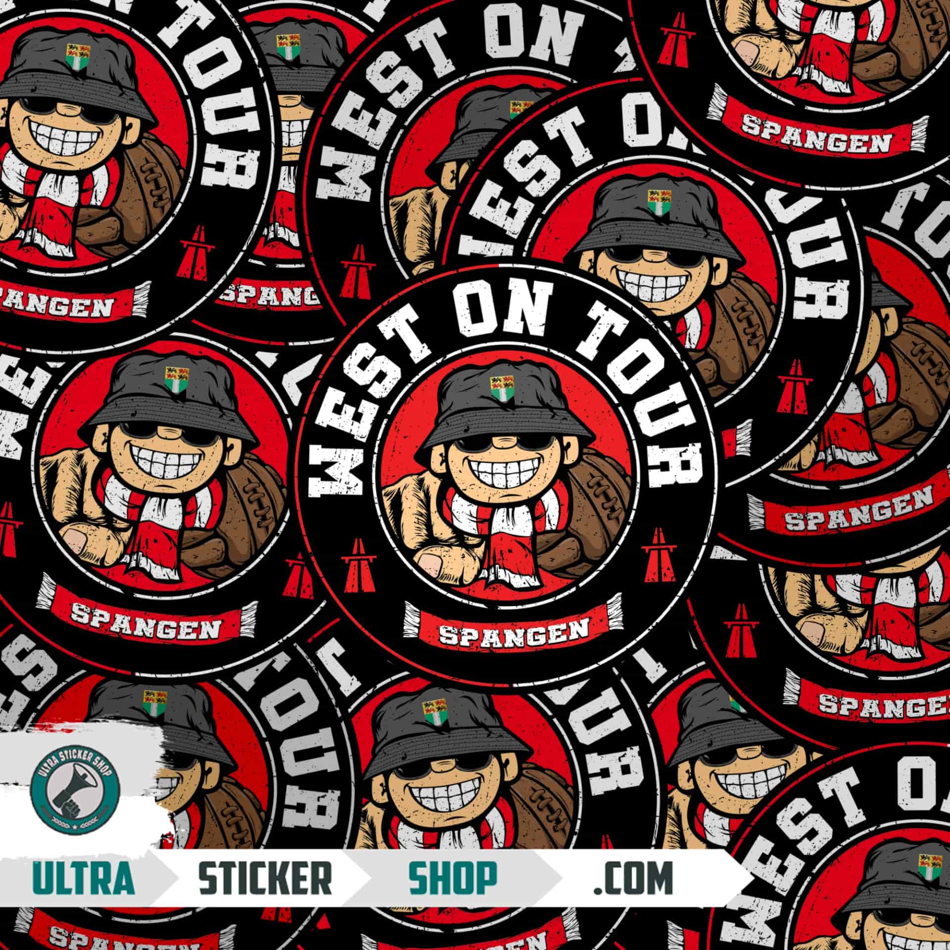 West on tour! Stickers