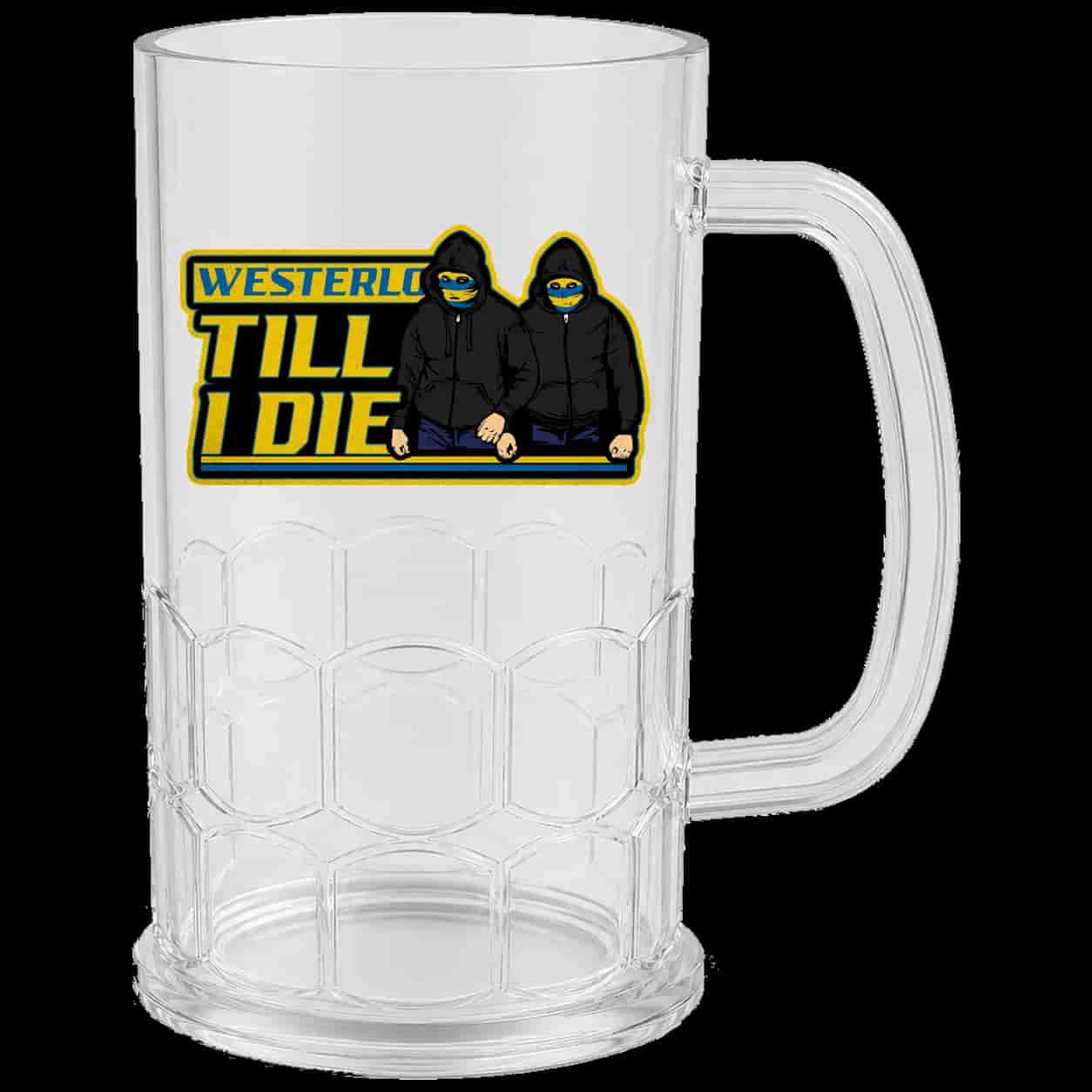 Westerlo Till I die Bierkrug
