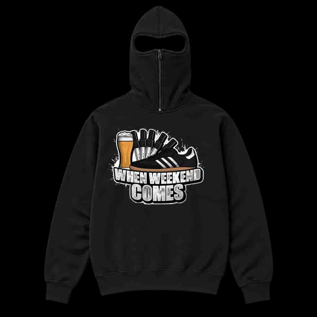 When weekend comes Ninja Kapuzenpullover