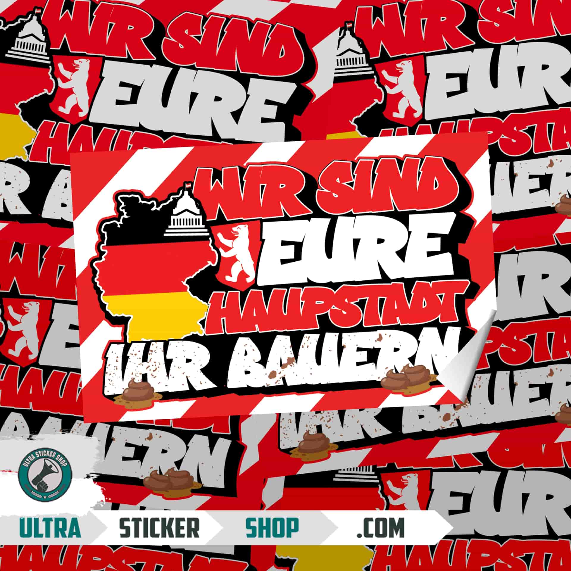 Wir sind eure haupstadt ihr bauern Naljepnice