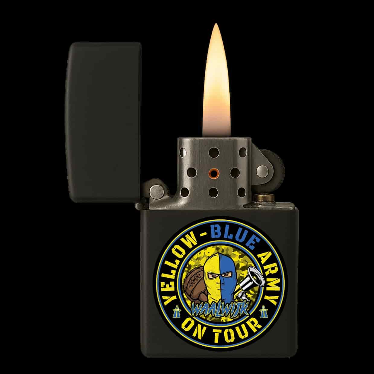 Yellow blue army on tour! Aansteker