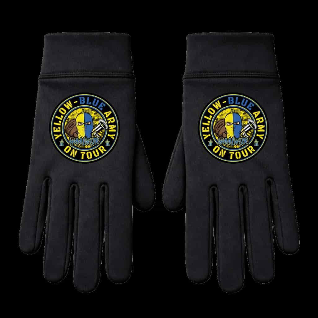 Yellow blue army on tour! Handschoenen