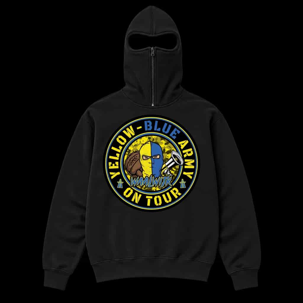 Yellow blue army on tour! Ninja hettegenser