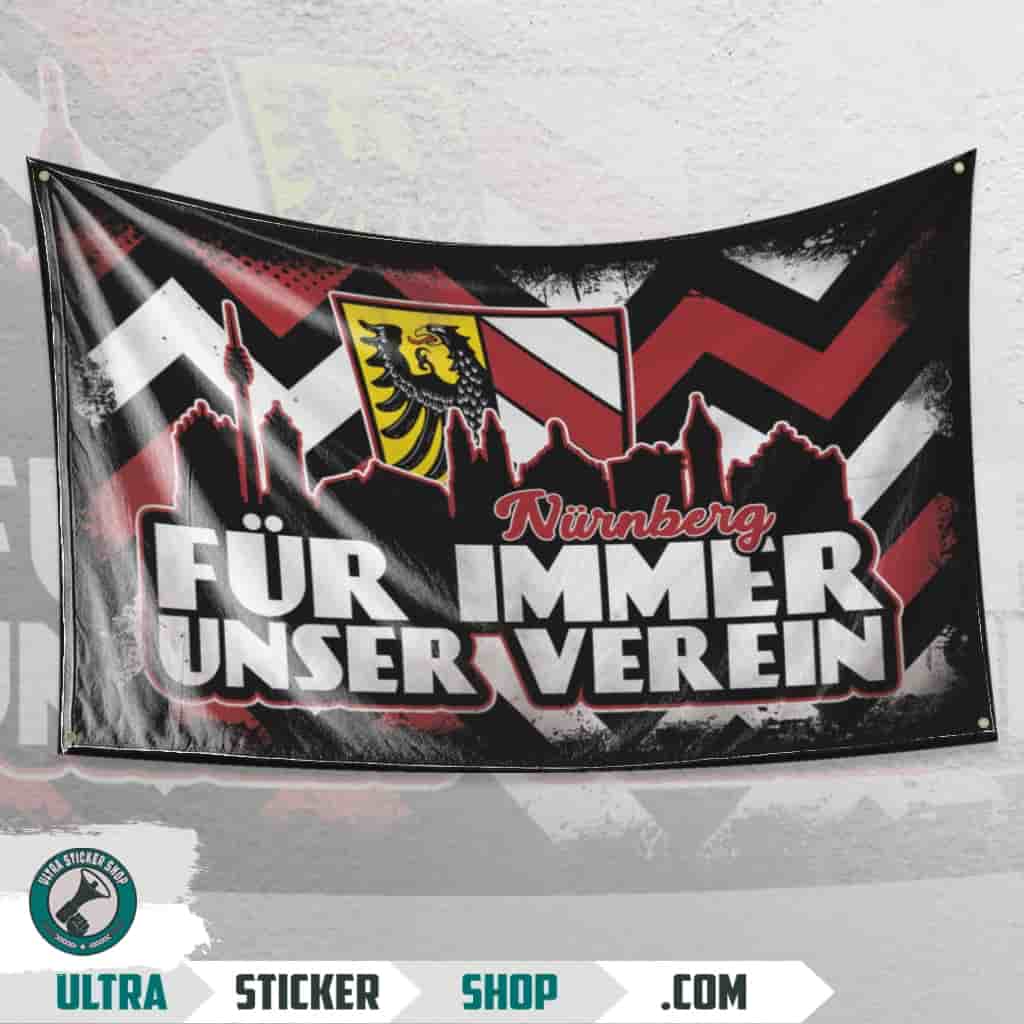 Nürnberg für immer unser verein Flagge