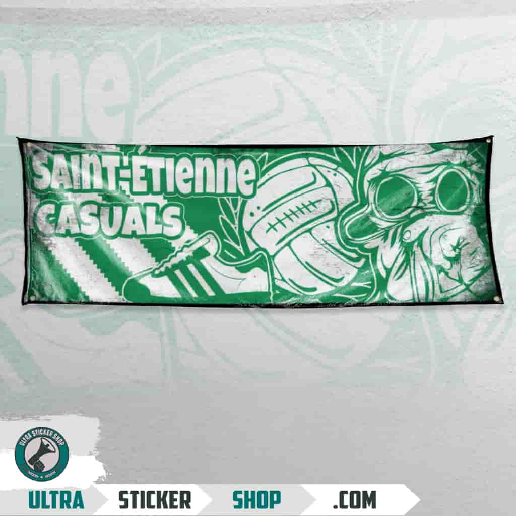 Saint-Étienne casuals Drapeau