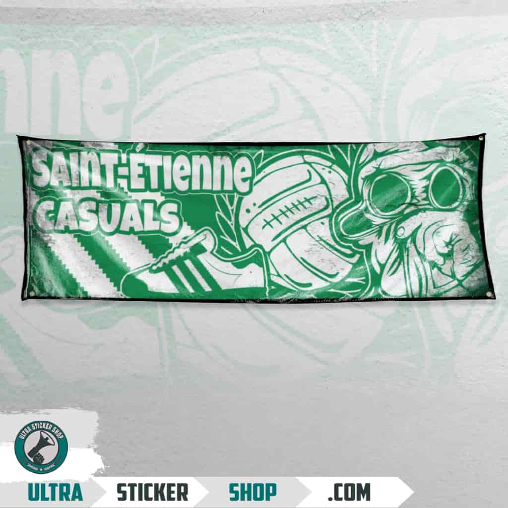 Saint-Étienne casuals Drapeau